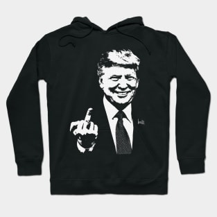 midle finger trump Hoodie